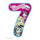 Monster High Number 7 Edible Icing Image